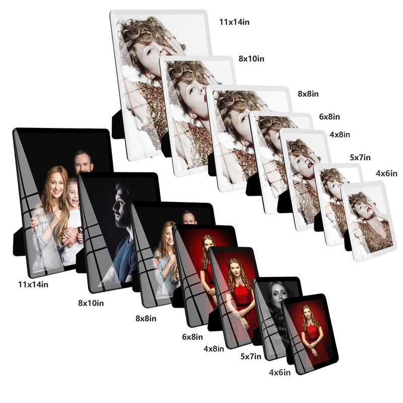 Bluesun 5x7 picture frame white, picture frames glass, hanging picture