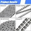 YOXUFA 415H Chain 110L Links with Motorized Bike Chain Tensioner