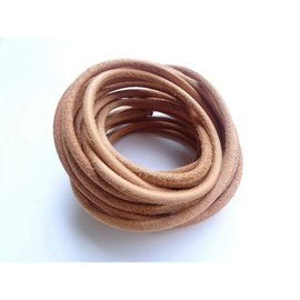 [미국배송] 분석 CC 라운드 순정 가죽 신발끈 [US Shipping] Analyzed CC Round Genuine Leather Shoelaces [Brown 63]