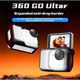 Insta360 GO Ultra Compatible Camera Cage Frame Bracket Protective Case Multi-Function Cage Expandable Peripheral Easy Installation PC Protective Frame Drop and Impact Resistant
