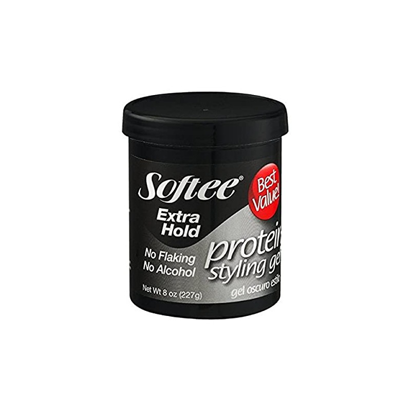 Softee extra hold protein styling gel 8 oz
