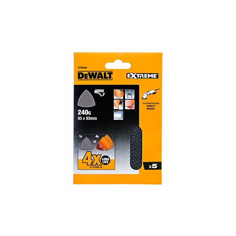 Dewalt DTM3095-QZ Sanding Mesh, Multicolored, 93 x 93 mm, Set