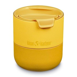 KleanKanteen RiseLowball 1010170 with Flip Lid in Old Gold, 237 ml, Stainless Steel, Leak-Proof