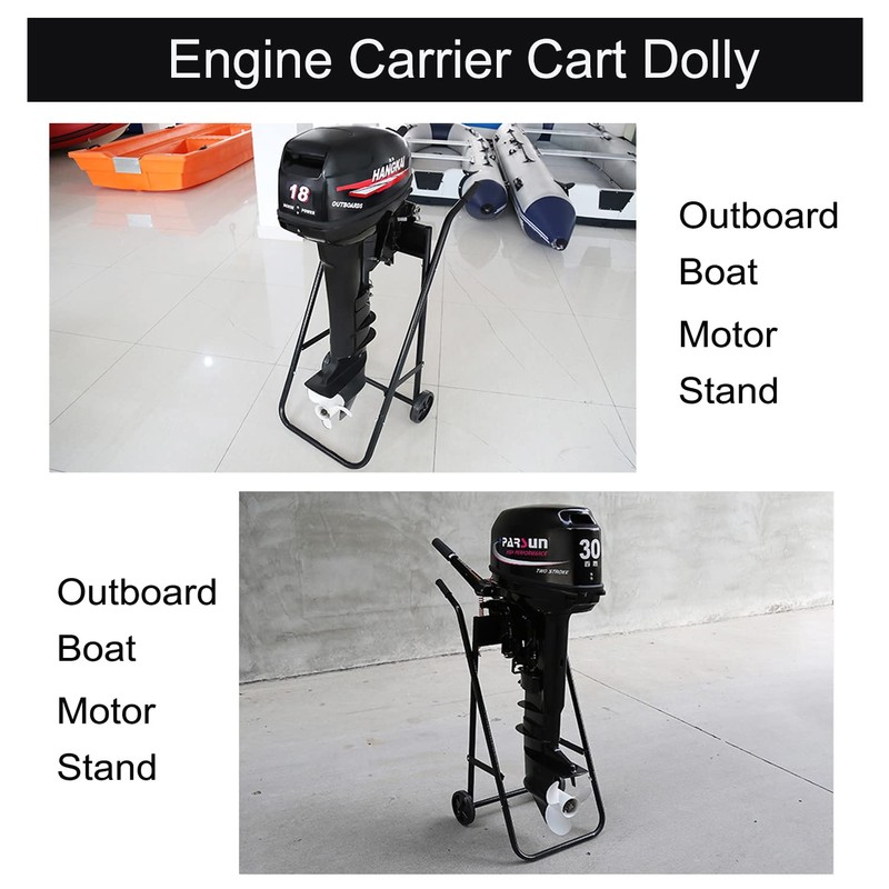 Outboard Boat Motor Stand, Heavy Duty Outboard Engine Carrier Cart