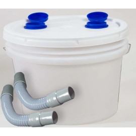 TCA Dental 3.5 Gallon Complete Plaster Trap Bucket Including Hoses Made in the USA