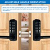 Gertrdti Keyless Entry Handle Set, Stainless Steel Keypad Front Door