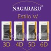 Nagaraku Extensiones De Pestañas 5d W Fibras Tecnológicas