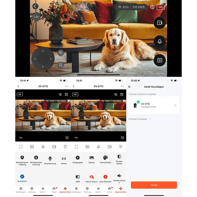 7links Set of 4 2K Pan-Tilt WiFi Security Cameras with