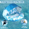 COOLCOOLDEE New Upgraded Pool Chair Float with Shade,XL Pool Floats