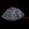 Outdoor Fly Fishing Landing Net Clear Rubber Replacement Mesh Bag(Mudium)