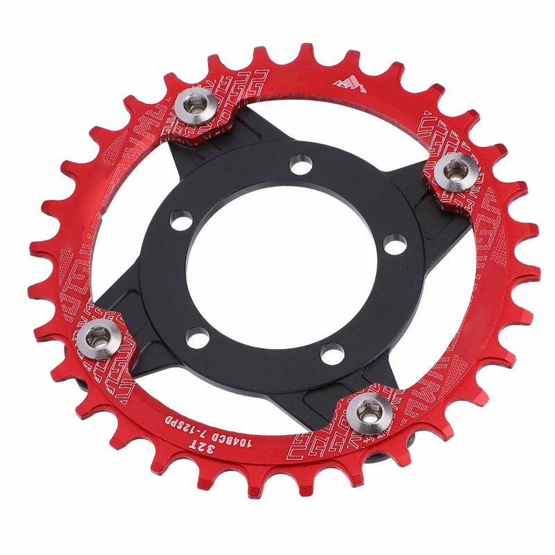 104 BCD 32T Chainring 104BCD Sprocket Adapter 32T Positive Negative