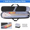 DSLEAF Lacrosse Stick Bag Holds Up to 2 Sticks, Padded