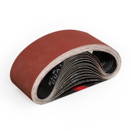 Sruhrak Sanding Belt 75 x 457 mm Pack of 15 Belt Sander Sanding Belts for Sanding, Filing, Sharpening and Rust Removal (320 Grit)