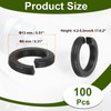 PATIKIL 100 Pcs Split Lock Washer, M8 Spring Lock Washer