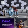 Ekkogo Ekkogo Acoustic Panels 12-Pack Soundproof Wall Panels 12"X10.4"X0.4" Sound Panels High Density Sound Dampening Panels - [Dark Gray Hexagon]