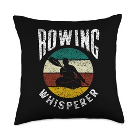 Rowing Whisperer Sports Rower Crew Row Throw Pillow