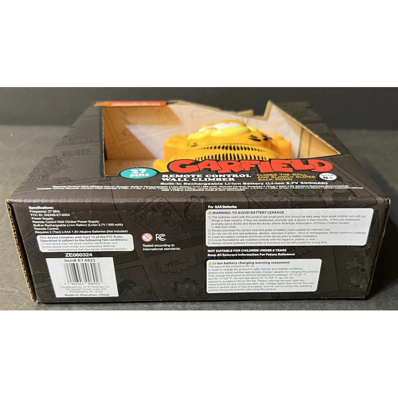 Nickelodeon Garfield Remote Control Wall Climber (New in Box) (2024,