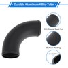 INFINAUTO 2.8" OD 90 Degree Bend 6064 Aluminum Alloy Tube