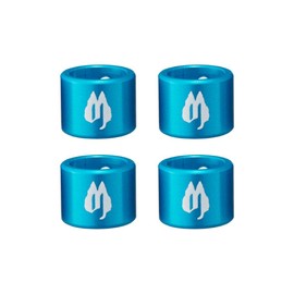 Free The Tone SLC-4AS-BL-4P CU-416 Aluminum Cap for Solderless Plugs for S-Plug, Blue, Pack of 4