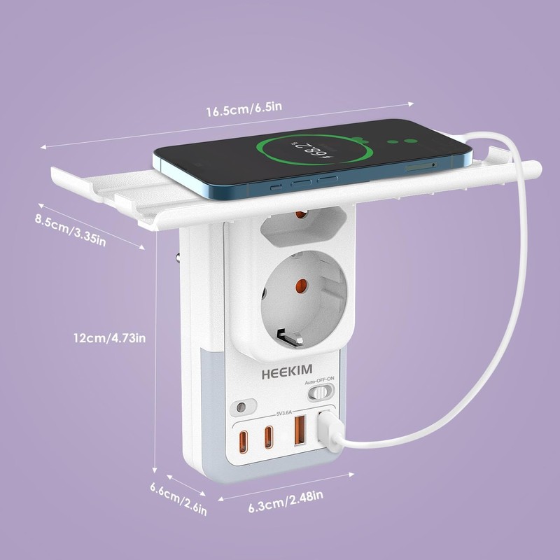 HEEKIM LED Night Light with Stand and Socket, Night Light