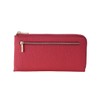 REMARSO Long Wallet, Genuine Leather, Thin, Slim, L-Shaped Zipper, Simple,