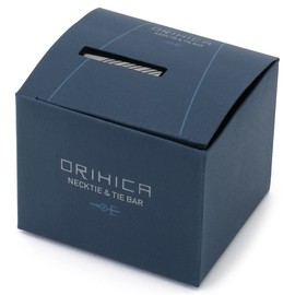 Orihika Men's Necktie Clip, Washable Set, Business, Formal Gift, Gift, Wine/Solid (AZTIEBER22)