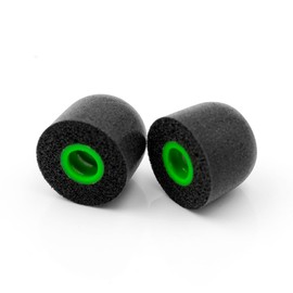 Linsoul Tripowin Spiral Groove Memory Foam Eartips Suitable for 4.5mm-6.5mm Earphone Nozzle (L, 2 Pairs)