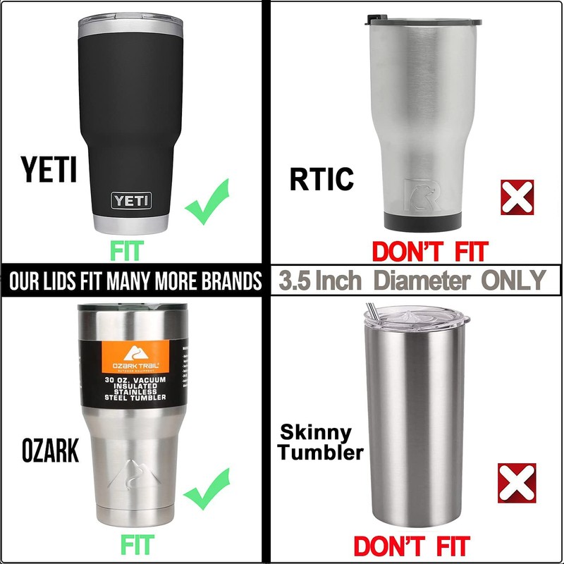 Tumbler Lid for 30 Oz Yeti Rambler, Old Style RTIC,