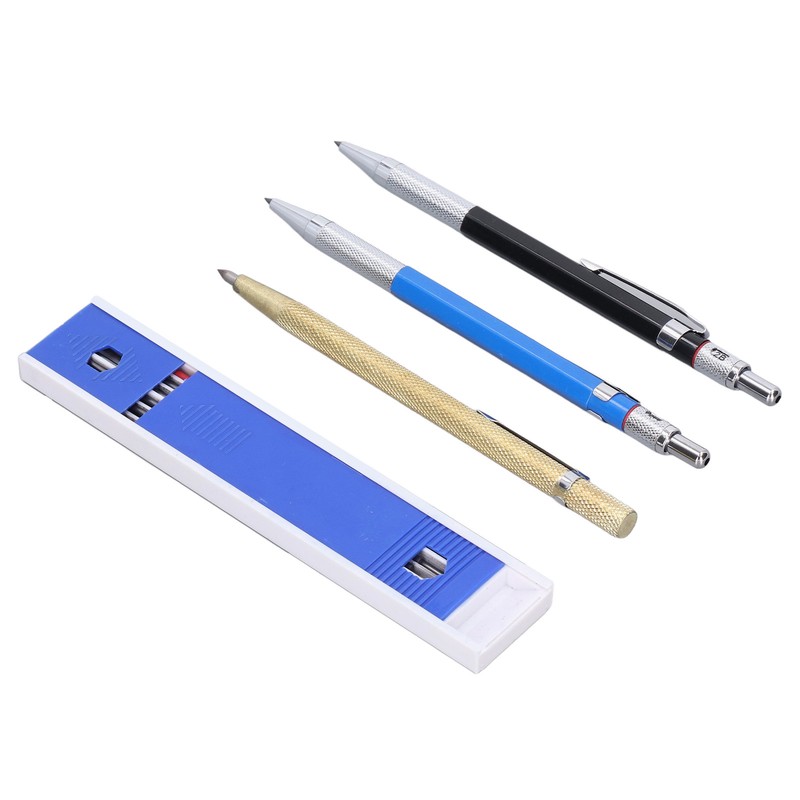 Carpenter Pencil Mechanical 2.0mm Marking Scriber Tool with Refills for