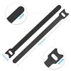 100 Pcs 10-Inch Heavy-Duty Self-Fastening Cable Ties - Durable, Reusable