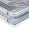 BTSKY 2 Pack A4 Plus Clear Plastic Stackable Storage Box