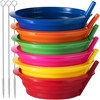 JoyServe Cereal Bowls with Straws for Kids (Set of 18-20-Ounce)