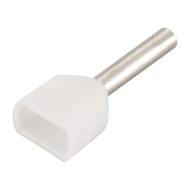 Baomain AWG 22/0,5 mm², Wire Crimp Conector individual aislado Virola Pin Cable End Terminal de cobre white 1000 Pcs