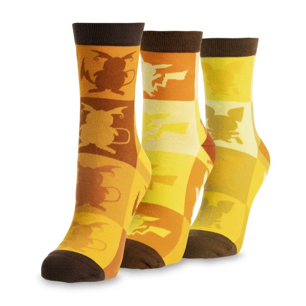 Pokémon Center: Pichu, Pikachu & Raichu Ankle Socks (One Size-Adult)