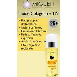 Loción Colágeno + Ácido Hialurónico 25+, 90 ml, Para Piel Grasa Deshidratada, Mejora Firmeza, Hidratación Intensiva, Reduce Líneas de Expresión
