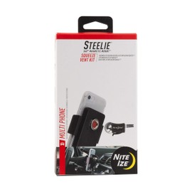 NITEIZE Steeley Squeeze Vent Mount Kit, Black, Small