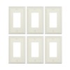TREEWELL 6-Pack Decorator Outlet Cover Plate, Decorative Switch Plates and