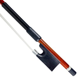 WinsterBow Light Weight Carbon Fiber Core Hybrid Wood Veneer Skin Violin Bow Master Level Natural Horse Hair (Violin Bow Model 310V 4/4)