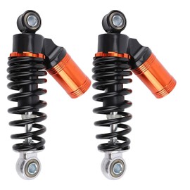 Pair of 180mm High Performance Shock Absorbers, Aluminum Alloy Spring for Dirt Bikes, Go Karts, ATVs, Quads, Scooters, Universal Fit Motorcycle Suspension Parts