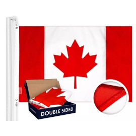 G128 Canada Canadian Flag 4x6 FT Double Sided Embroidered 210D Polyester By G128
