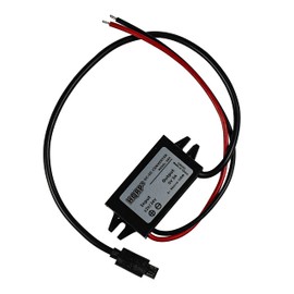 HQRP DC-DC Step Down Converter 12/24V to 5V 3A 15W with Micro USB Male Connector Power Supply Adapter Compatible with Ring Alarm keypad, Cellphones, GPS Units, Cameras Waterproof Voltage Regulator