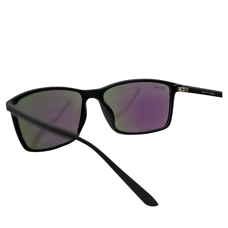 Epoch 11 Golf Sport Sunglasses Black Frame with Green Mirror