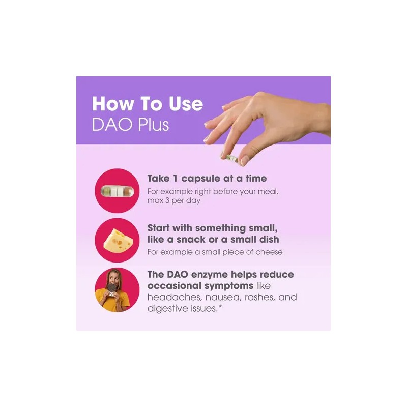 Intoleran Dao Plus Digestive Enzymes - 50 Cápsulas
