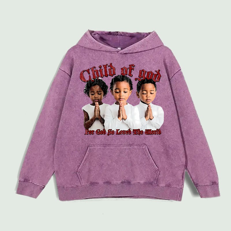 Child of God Graphic Hoodie 100% Cotton US Warehouse 6