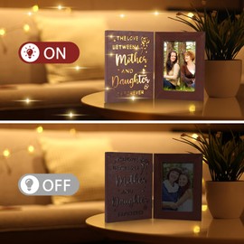 Mothers Day Gifts For Mum,Birthday Gifts For Mum From Daughter And Son,Best Mum Ever Mothers Day Presents For Mum,Mum Photo Light Up Frame Gift,6x4 Inch Mothers Day Decorations Night Light.