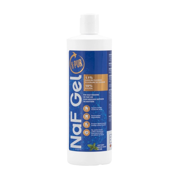 X-PUR NaF Gel - High Strength Fluoride Gel Toothpaste With