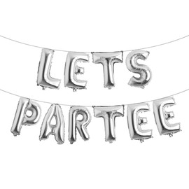 Lets Partee Balloons Lets Partee Golf Decoration Lets Partee Banner Lets Partee Sign Golf Party Decoration Golf Garland Golf Balloons (LETS PARTEE Silver)