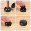 Etauwe 150-Pack Black Plastic Screw Cover Caps - Snap-On Hinge