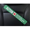 Autism Medical Alert Seat Belt Cover (Emerald Green)