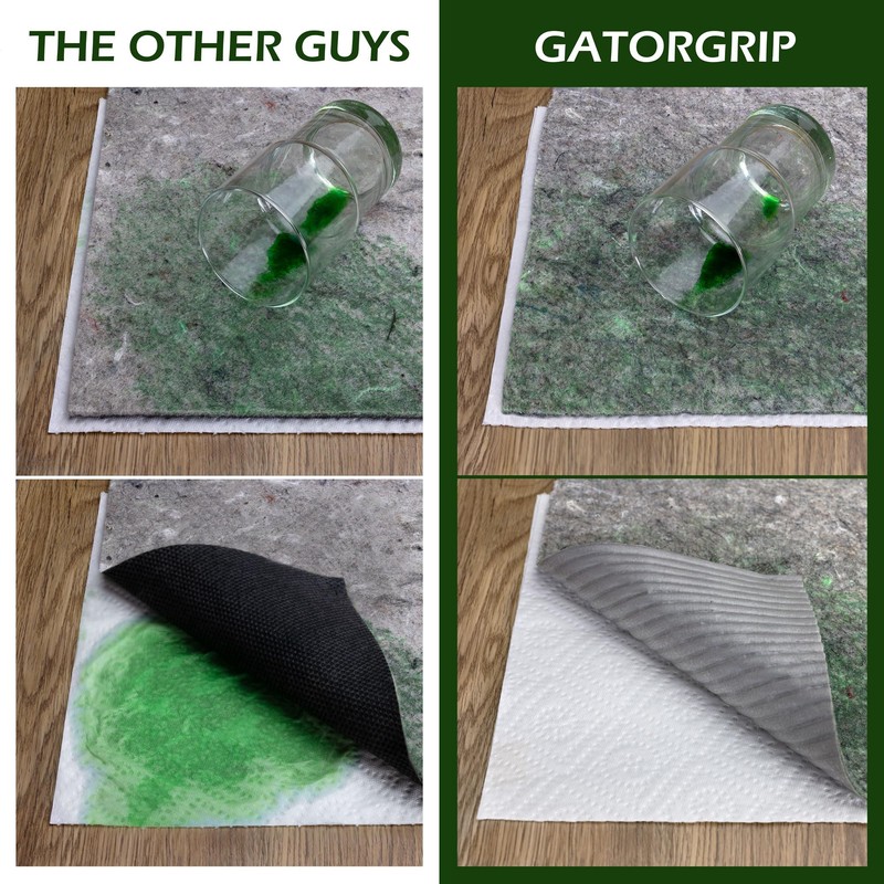 Waterproof GATORGRIP Non-Slip Rug Pad, 3x5, Pet-Friendly, Safe for All